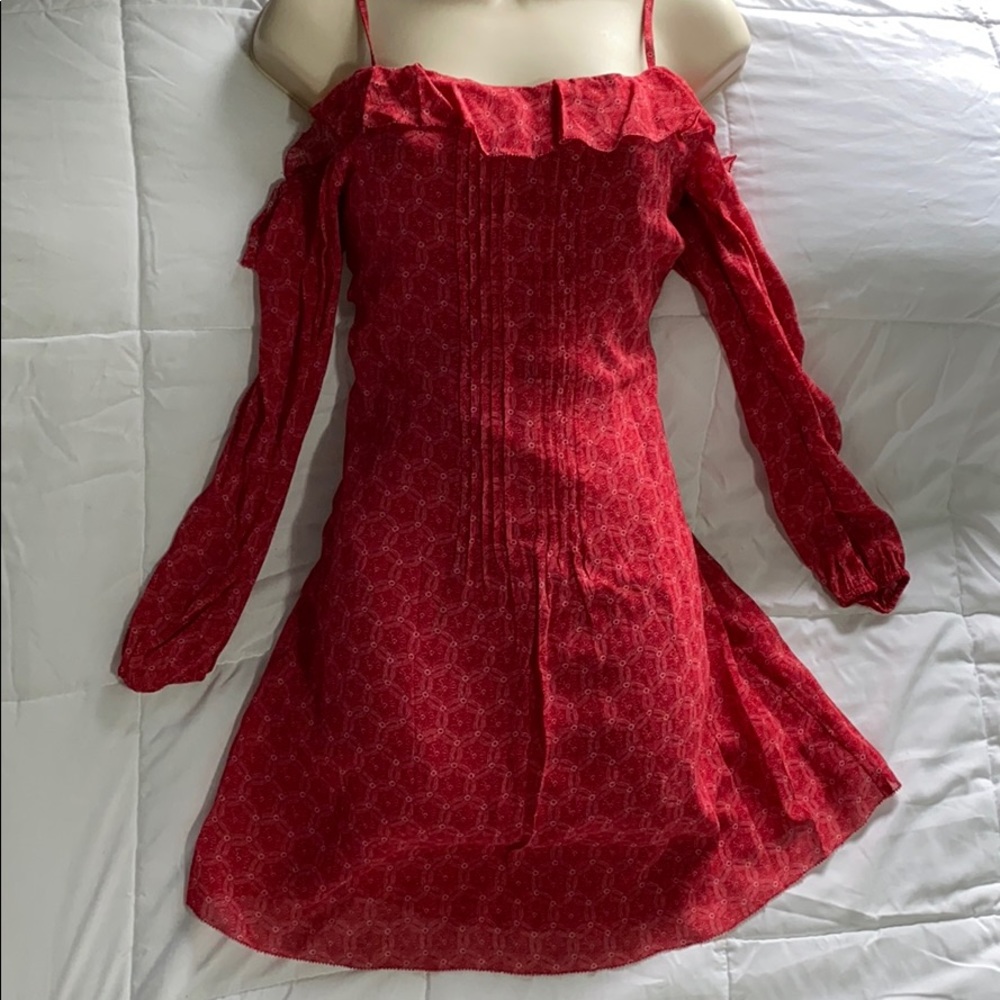Beautiful red off the shoulder dress